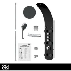 Eisl Duschpaneel Karibik 3 In 1 Mit Regendusche Sechs Massagedüsen Schwarz 16 Eisl Duschpaneel Karibik 3 In 1 Mit Regendusche Sechs Massagedüsen Schwarz -Badezimmer Zu Hause 7663602 2759 5