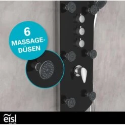 Eisl Duschpaneel Karibik 3 In 1 Mit Regendusche Sechs Massagedüsen Schwarz 20 Eisl Duschpaneel Karibik 3 In 1 Mit Regendusche Sechs Massagedüsen Schwarz -Badezimmer Zu Hause 7663602 2759 9