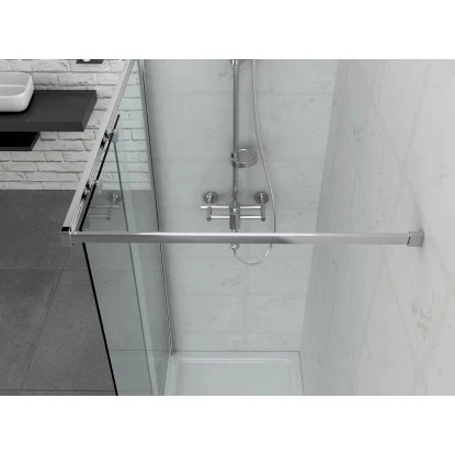 Sanotechnik Duschwand Walk In Elite 195 Cm X 120 Cm Klarglas Chrom 4 Sanotechnik Duschwand Walk In Elite 195 Cm X 120 Cm Klarglas Chrom – Bild 2