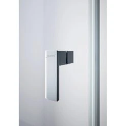 Hüppe 4-Eck-Schwingtür Design Pure BxH: 80 Cm X 190 Cm Silber Matt -Badezimmer Zu Hause 774325 2438 HPDE1Griff 4