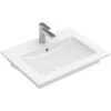 Villeroy & Boch Waschbecken Venticello 60 Cm Alpinweiß Mit Hahnloch Und Überlauf -Badezimmer Zu Hause 777184 1709 VB41246001