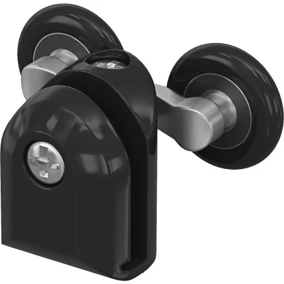 Baliv Türlaufrolle Doppelt Oben 2,3 Cm Schwarz Für Duschkabine Factory 4 Stück 4 Baliv Türlaufrolle Doppelt Oben 2,3 Cm Schwarz Für Duschkabine Factory 4 Stück – Bild 2