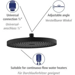 Wenko Duschsystem Softwater Schwarz -Badezimmer Zu Hause 903231 1068 11