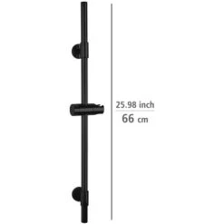 Wenko Duschstange Basic Schwarz 9 Wenko Duschstange Basic Schwarz -Badezimmer Zu Hause 903260 1068 04