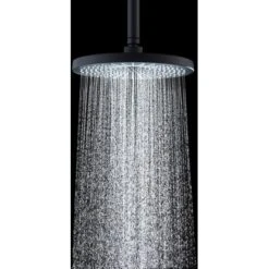 Wenko Regenduschkopf Ultimate Shower Schwarz/Grau Ø 25 Cm -Badezimmer Zu Hause 903630 1068 08