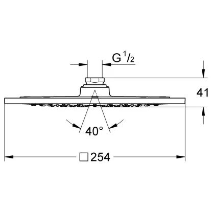 Grohe Kopfbrause Rainshower F-Series 10" 4 Grohe Kopfbrause Rainshower F-Series 10" – Bild 2
