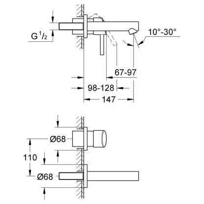 Grohe Waschbeckenarmatur Concetto 2-Loch Chrom 3 Grohe Waschbeckenarmatur Concetto 2-Loch Chrom – Bild 2